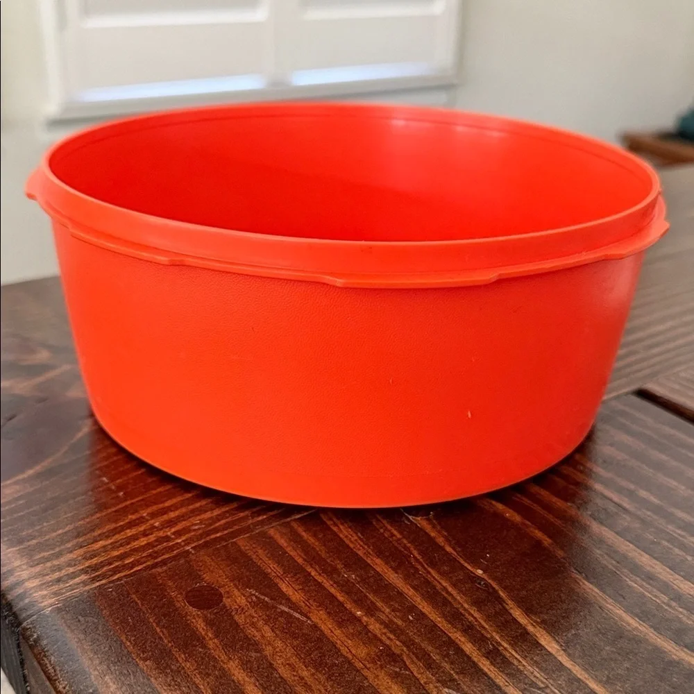 Tupperware Vibrant Orange Storage Bowl
